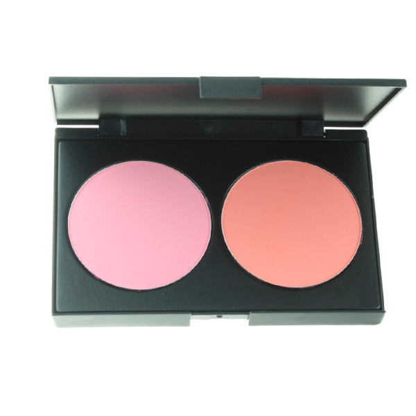 Women Charm 2 Color Makeup Cosmetic Blush Blusher Powder Blush Palette Professional Makeup Face Blush