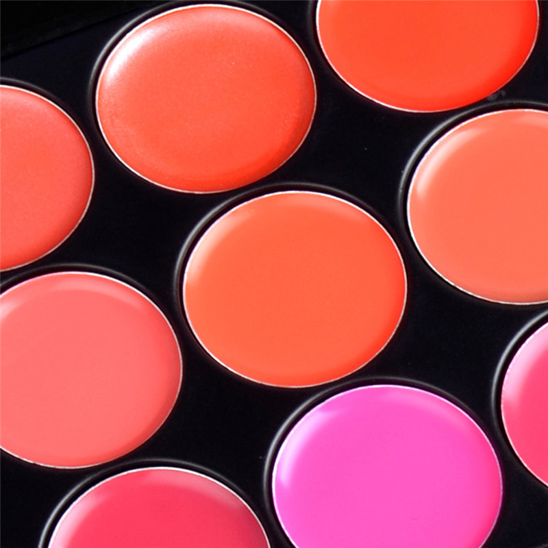 Hot Exquisite 15 Color Cosmetic Makeup Lipstick Lip Gloss Lip Cream Palette Set