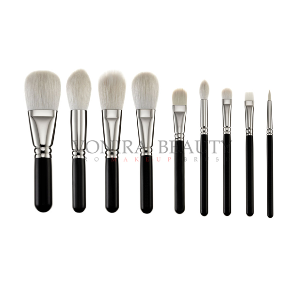 Exclusive Luxury Softest Makeup Brushes Private Label Silver Copper Ferrule